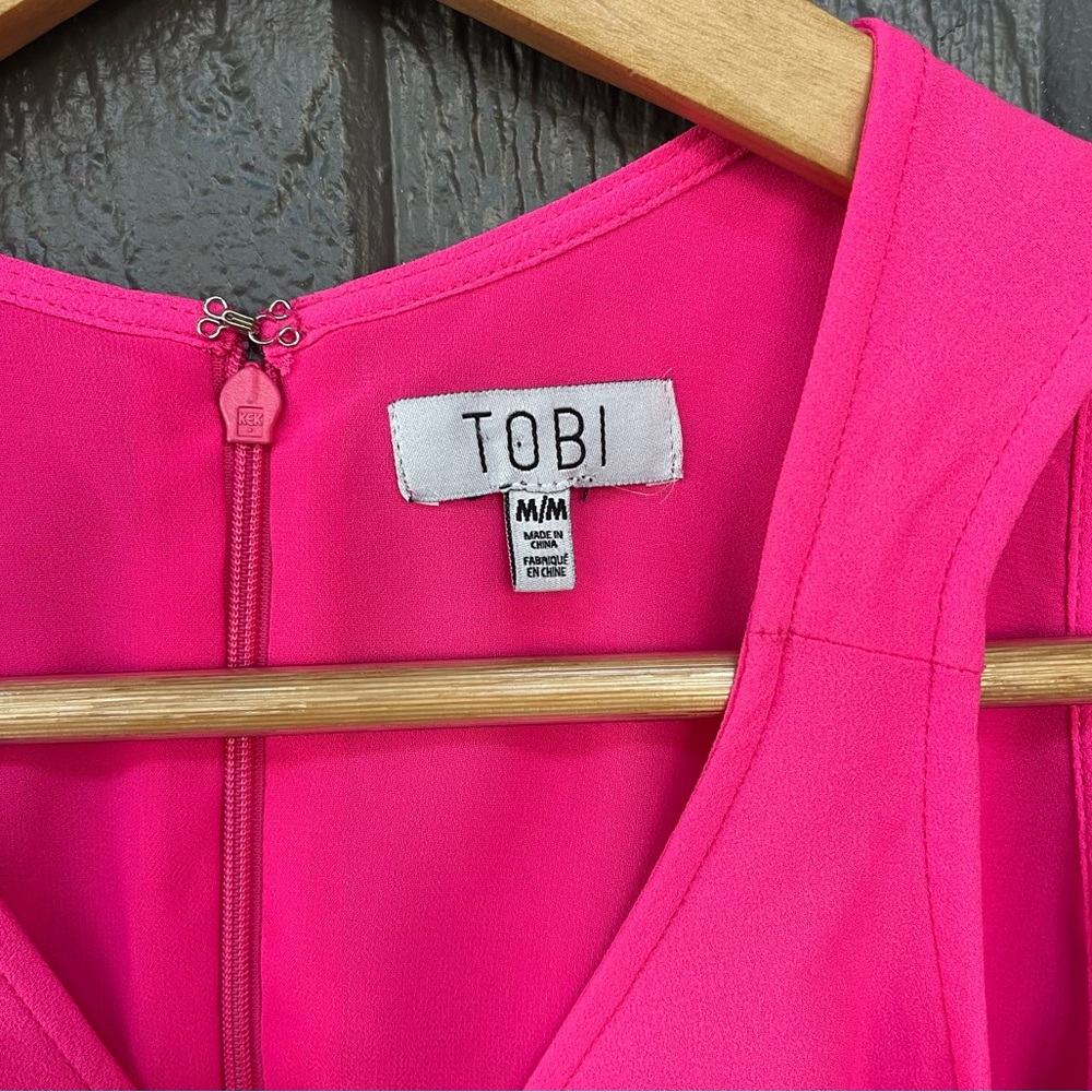 TOBI Swifty Shift Dress Neon Pink In Medium - Picture 10 of 14